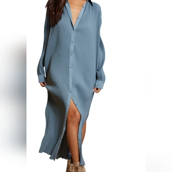 pretty little thing long sleeve midi dress Pretty Little Thing Women's Wrap Dress Midi Long Sleeve Green Size 8